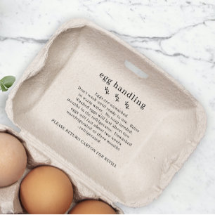 Chicken Farm Fresh Egg Handling Carton  Rubber Stamp