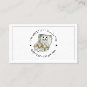 Chicken Farm Fresh Organic Eggs  Business Card