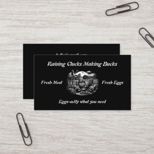 Chicken Farm Funny Business Card