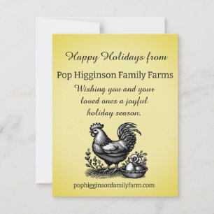 Chicken Farm Holiday Card