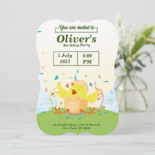 Chicken farm party Birthday Invitation