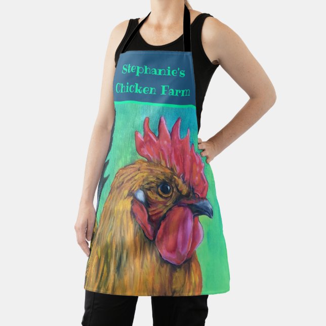 Chicken Farm Personalised  Apron (Insitu)