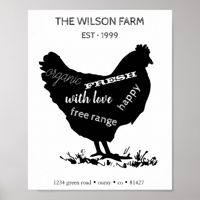 Chicken Farm ⎢Personalised Poster (Front)