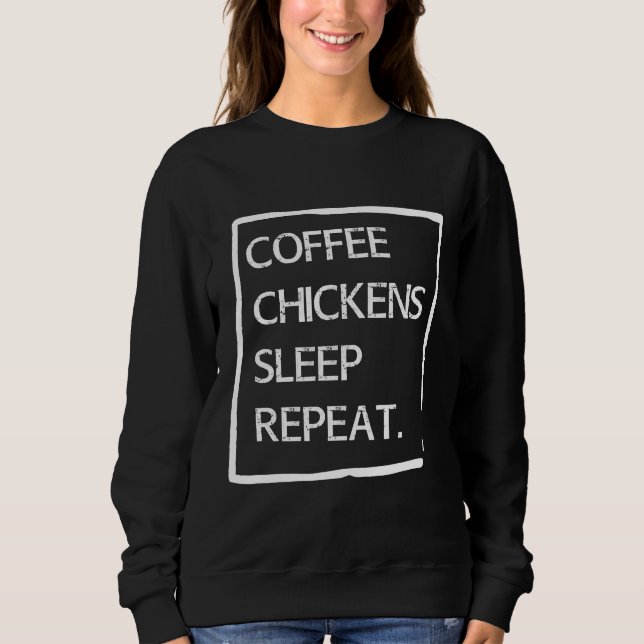 Chicken Farmer Lover Chicken Egg   Sweatshirt (Front)
