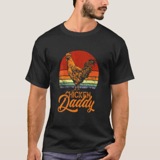 Chicken Farmer Poultry Farmer Sunset T-Shirt