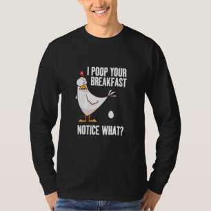 Chicken Farmer Woman Agriculture Rooster Girl Chic T-Shirt
