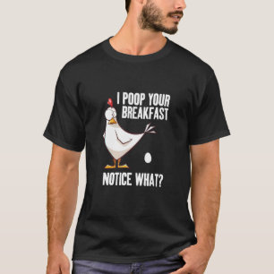 Chicken Farmer Woman Agriculture Rooster Girl Chic T-Shirt