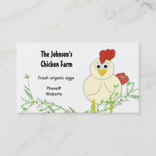 Chicken Farming Business Card
