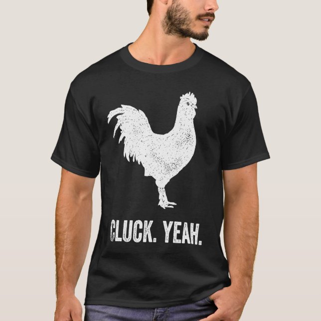 chicken farming farmer Rooster T-Shirt (Front)