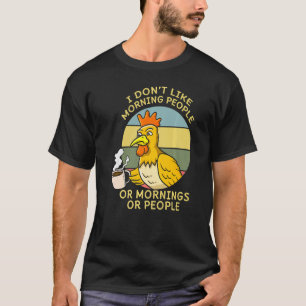 Chicken Farming Life Poultry Egg Coffee Whisperer T-Shirt
