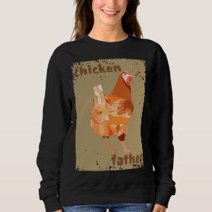 Chicken Father Creme Crunsh Look Sweatshirt