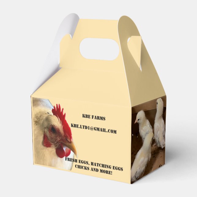 Chicken Favour Box (Front Side)