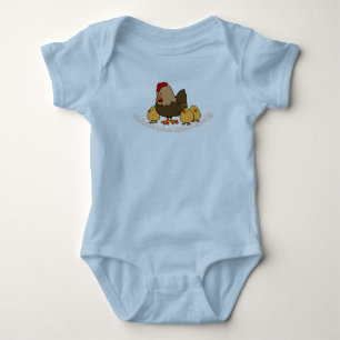 "Chicken Feathers" Baby Bodysuit