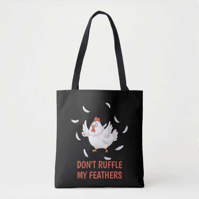Chicken Feathers Tote Bag (Front)