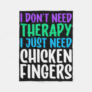 Chicken Fingers I Love Chicken Fingers Funny Fleece Blanket