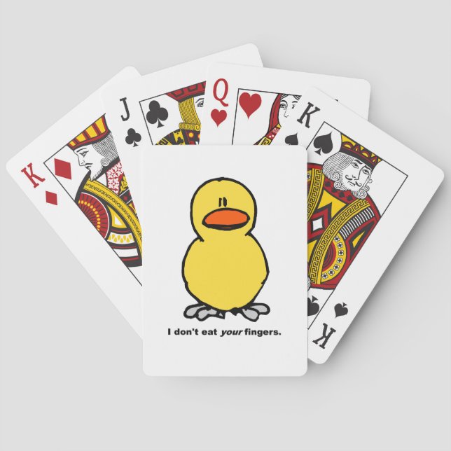 Chicken Fingers - Vegetarian Playing Cards (Back)
