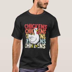 Chicken Flock Egg Hen Farmer Grower Backyard T-Shirt