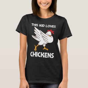Chicken For Kids Boys Poultry Rooster Egg T-Shirt