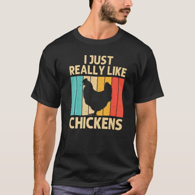 Chicken For Men Women Farmer Chicken  Farm Hen  1 T-Shirt (Front)