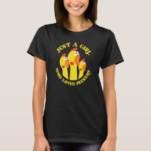 Chicken   For Women Just A Girl Who Loves Peckers T-Shirt