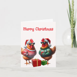 Chicken Friend Christmas Card