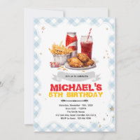 Chicken Fry birthday Invitation