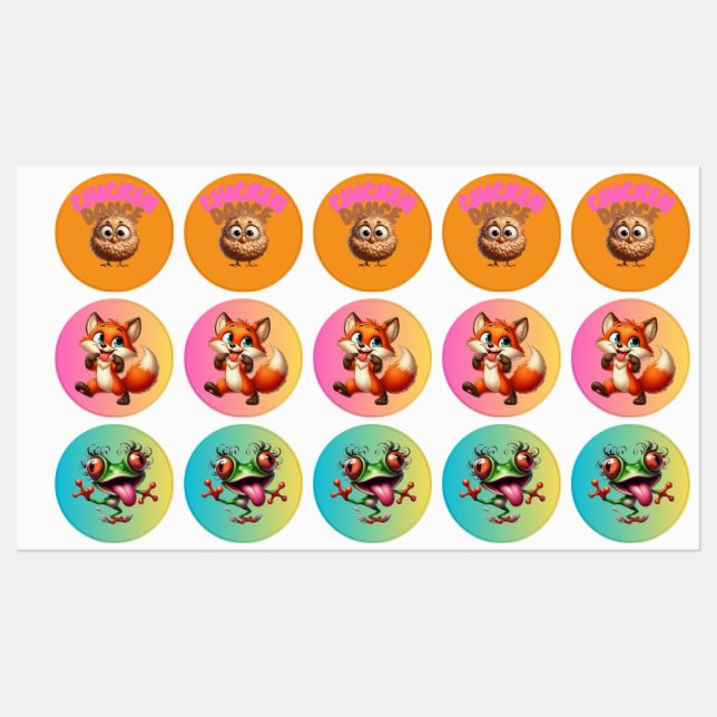 Chicken Fun Labels (Sheet)