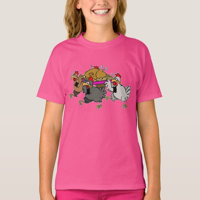 Chicken funeral T-Shirt (Front)