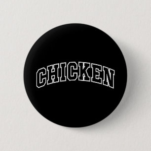 Chicken Funny Athletic Lettering Costume Animal Lo 6 Cm Round Badge