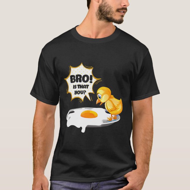 Chicken - Funny Chicken Joke Egg Brother Family An T-Shirt (Front)