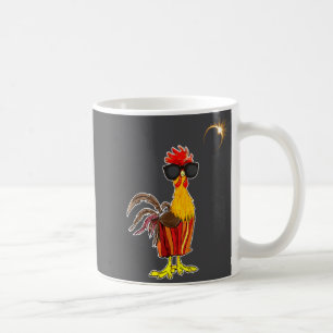 Chicken Funny Rooster Funny Total Solar Eclipse Ap Coffee Mug