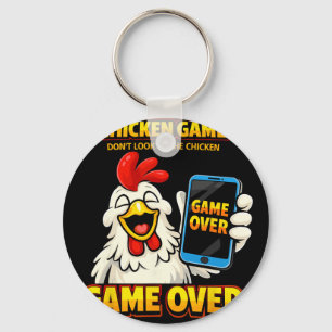 Chicken Game Don't Look At The Chicken Game Over P Key Ring