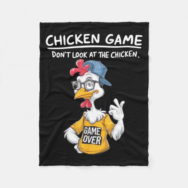 Chicken Game Humorous Family Tee - Uni-adults &amp Fleece Blanket (Front)