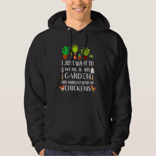 Chicken  Gardening For Men Women Gardener Hoodie