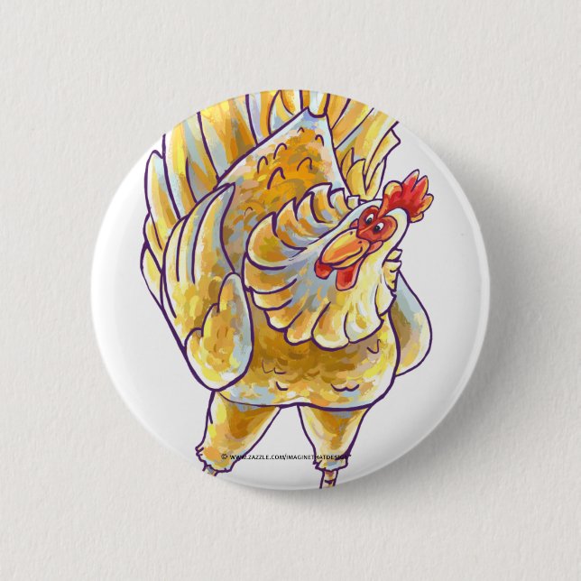 Chicken Gifts & Accessories 6 Cm Round Badge (Front)