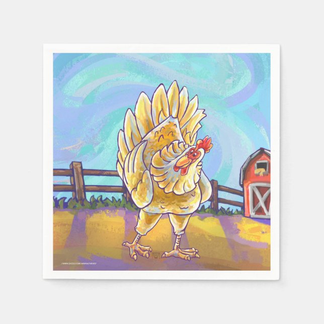 Chicken Gifts & Accessories Napkin (Front)