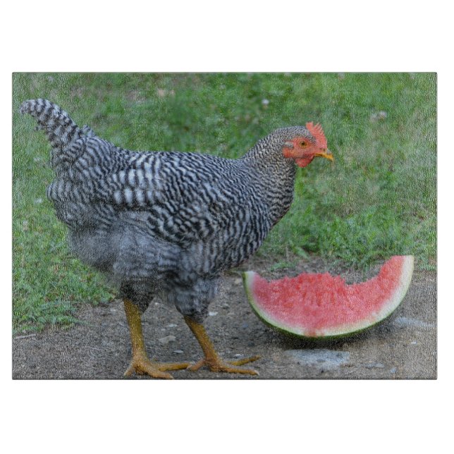 Chicken Glass Cutting Board (Front)