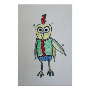 Chicken Glossy Poster