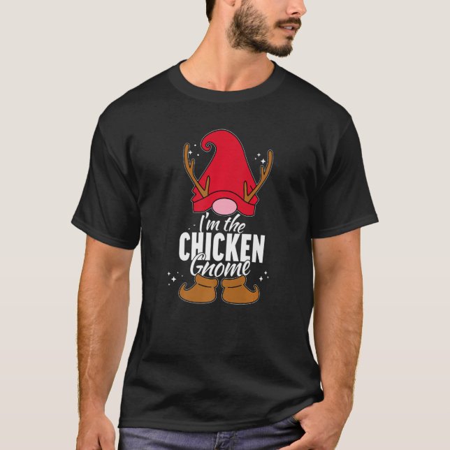 Chicken Gnome Matching Family Group Pictures on Ch T-Shirt (Front)