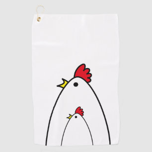 Chicken Golf Towel