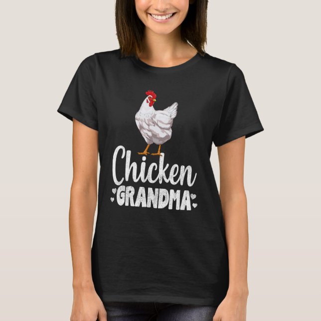 Chicken Grandma Funny Country Farm Animal Gifts T-Shirt (Front)