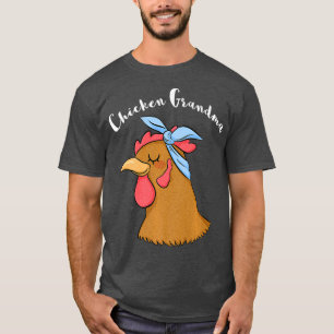 Chicken Grandma Funny Crazy Hen Lady Farm (2) T-Shirt