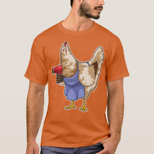 Chicken Hairdresser Hair Dryer T-Shirt