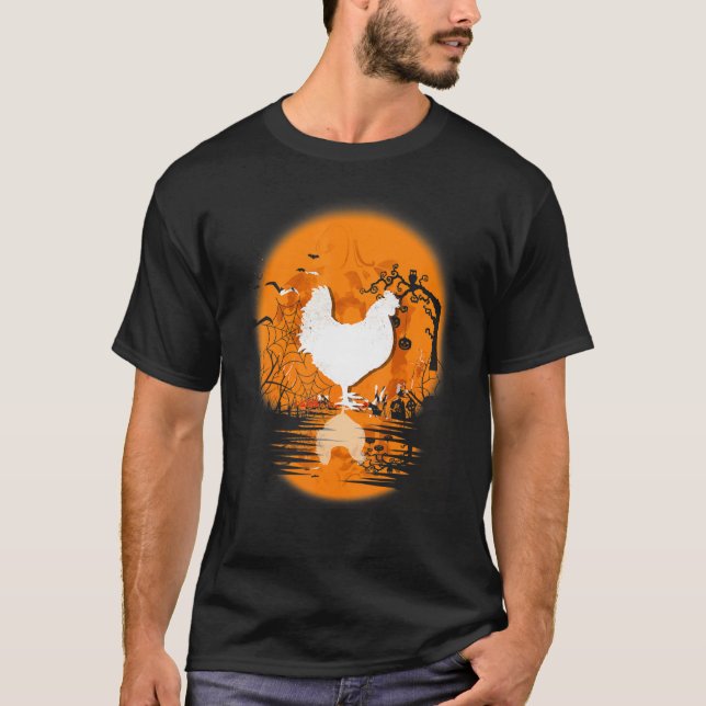 Chicken Halloween Costume Pumpkin Chicken  Fall Se T-Shirt (Front)
