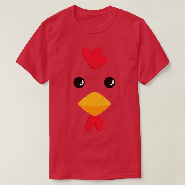 Chicken Halloween Costume Shirt Funny Kids Adults  (Design Front)