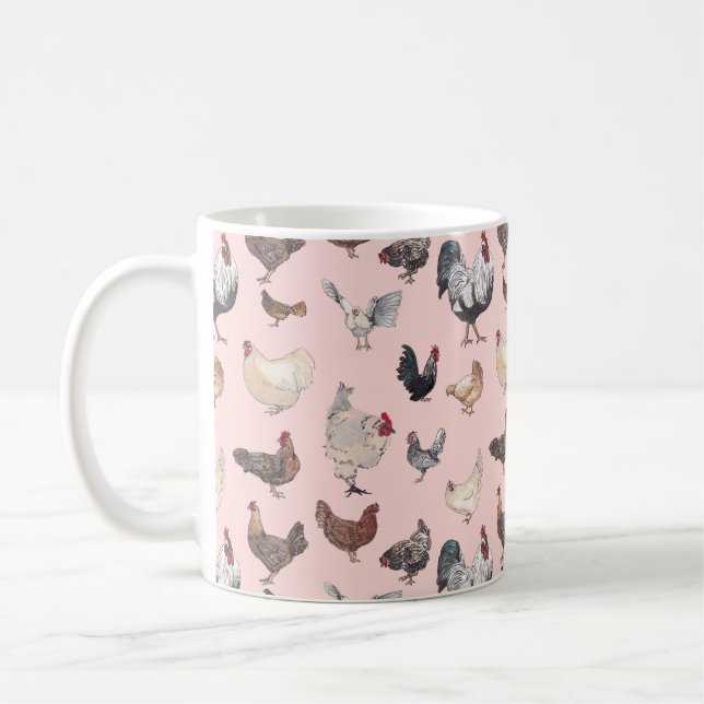 Chicken Happy Coffee Mug (Left)
