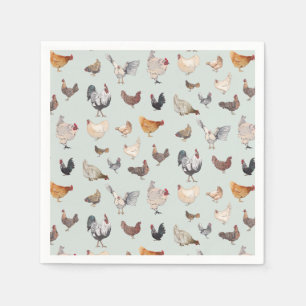 Chicken Happy Paper & Party Plates Napkin