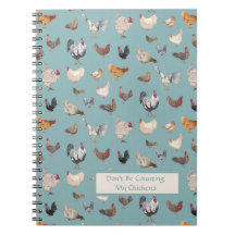 Chicken Happy pattern green-grey