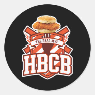 Chicken, Hbcb The Real Mvp Chicken Sandwich Dge  Classic Round Sticker