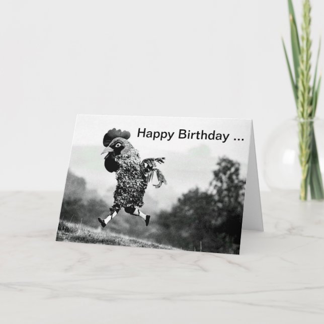 Chicken Head Birthday Card (Front)